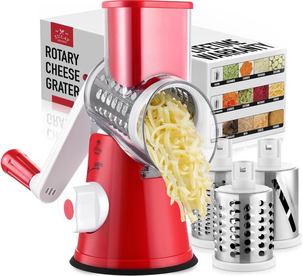 Imagem de Ralador de Queijo Zulay Kitchen com Manivela e 3 Lâminas