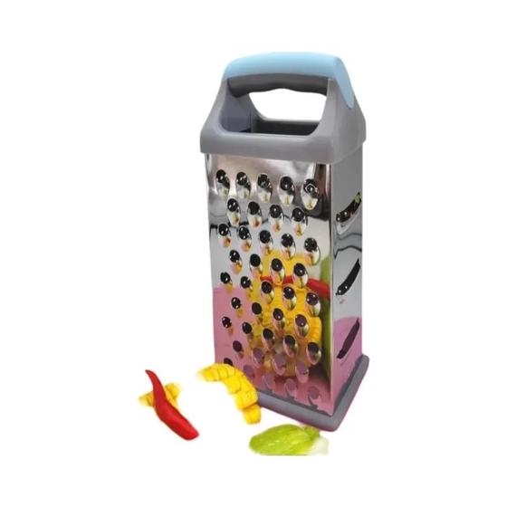 Imagem de Ralador Multifuncional 4 Lados em Aço Inoxidável com Recipiente