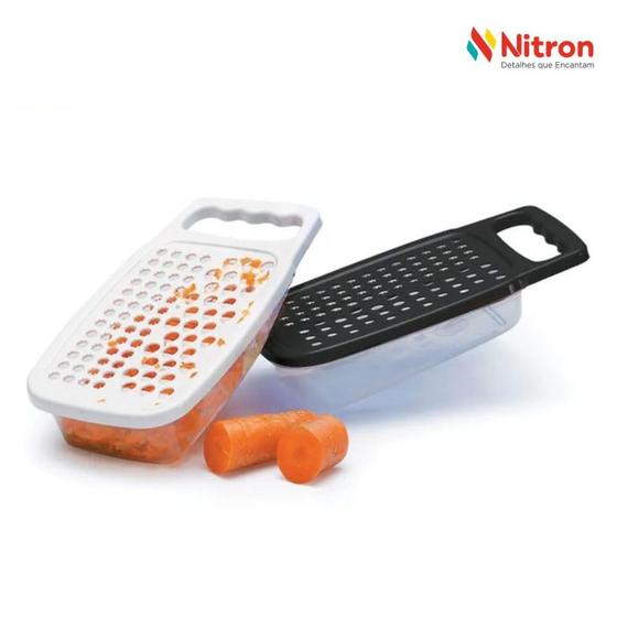 Imagem de Ralador Multiuso Pratico Com Pote Coletor 500ml Preto Nitron