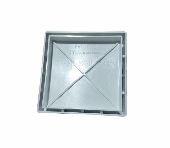 Imagem de Ralo 10x10 Cm Invisível Oculto Anti Odor/inseto - Cor Branco