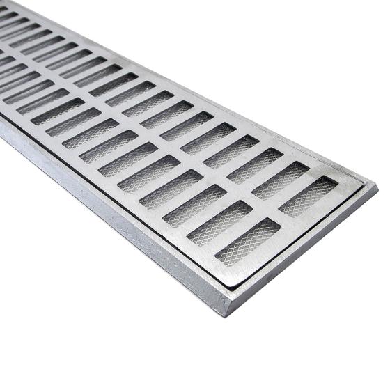 Ralo 15x100 Linear Grelha Alumínio Para Água Pluvial Com Tela Anti Inseto Menor preço em Ralo 15x100 Linear Grelha Alumínio Para Água Pluvial Com Tela Anti Inseto
