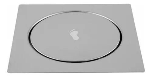 Imagem de Ralo Banheiro Inox Click Inteligente 10x10 Para Encaixe Box