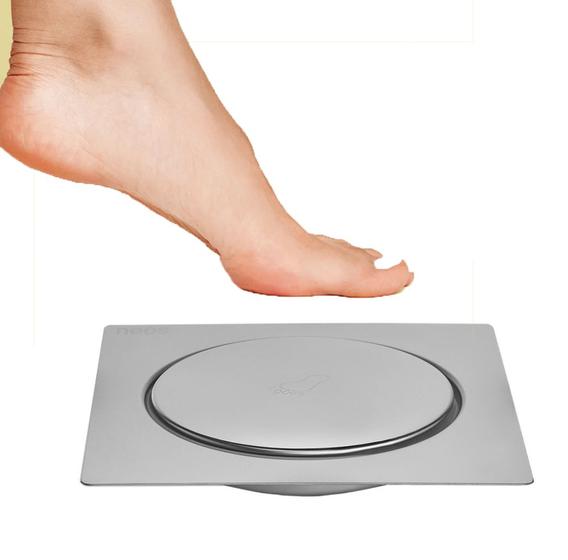 Ralo Click Inteligente Aço Inox Quadrado Veda Cheiro 10X10cm Menor preço em Ralo Click Inteligente Aço Inox Quadrado Veda Cheiro 10X10cm