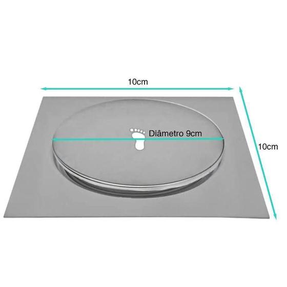 Imagem de Ralo Click Inteligente Lorben Para Banheiro 10Cm Aço Inox