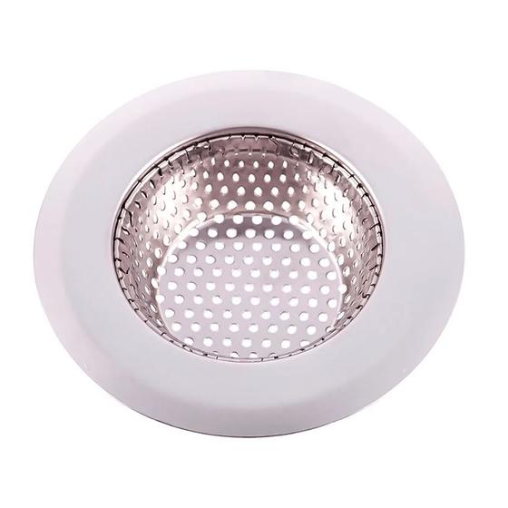 Imagem de Ralo Grande Para Pia Com Borda Em Inox Ø11.5cm Megagift
