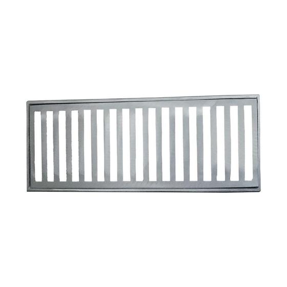 Imagem de Ralo Grelha Linear Em Alúminio Com Aro 20X50Cm Ar Livre