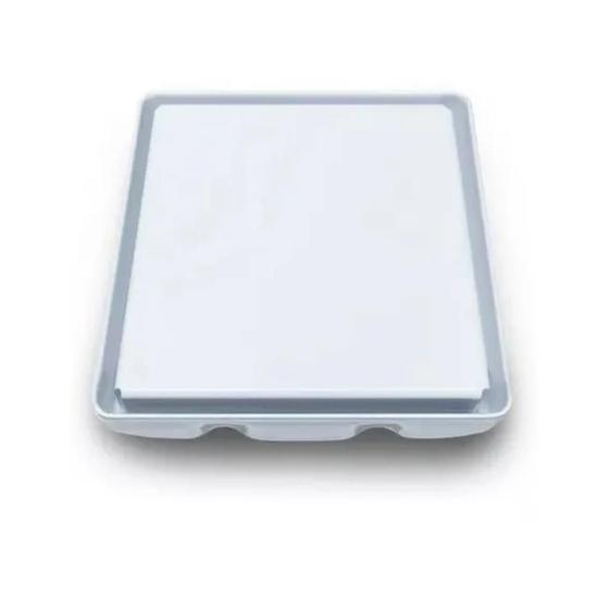 Imagem de Ralo Inox Square Tampa Oculta Invisivel 10x10 Branco - Metal