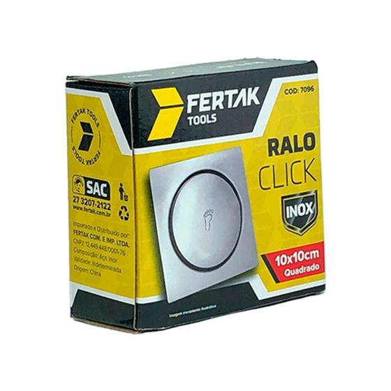 Imagem de Ralo Inteligente Click Pop Up Click 10x10 Inox Fertak Tool