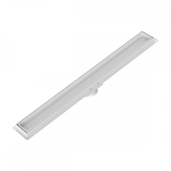 Imagem de Ralo Invisivel Linear Tigre 50Cm Branco