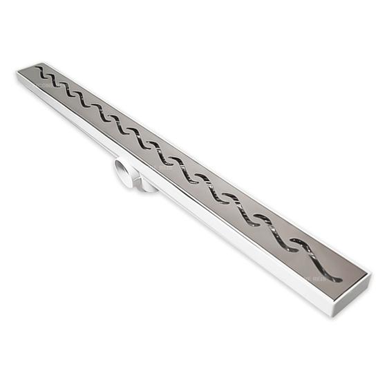 Ralo Linear Banheiro Inox 304 modelo 5x70 Sifonado Anti Cheiro ou Saída Baixa coletor Branco Menor preço em Ralo Linear Banheiro Inox 304 modelo 5x70 Sifonado Anti Cheiro ou Saída Baixa coletor Branco