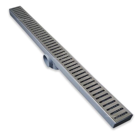 Ralo Linear Banheiro Inox 304 Palito 5x70 Sifonado 40mm ou Saída Baixa coletor Cinza Menor preço em Ralo Linear Banheiro Inox 304 Palito 5x70 Sifonado 40mm ou Saída Baixa coletor Cinza