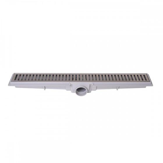 Imagem de Ralo Linear Com Grelha Inox Luxo Estrela Com Sifao Removivel 5X 50Cm