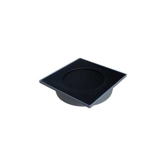 Imagem de Ralo Linear Elleve Touch 9572 15x15 com Tampa Black Matte