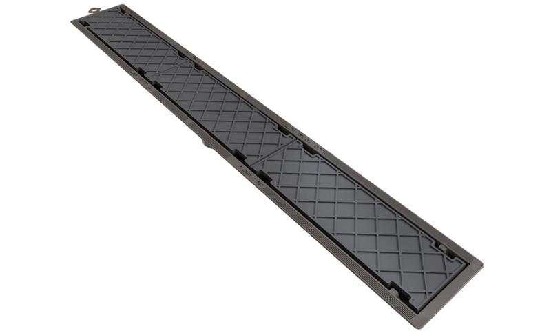 Imagem de Ralo Linear Oculto Sifonado Tampa Invisível Pvc 75 Cm Novii