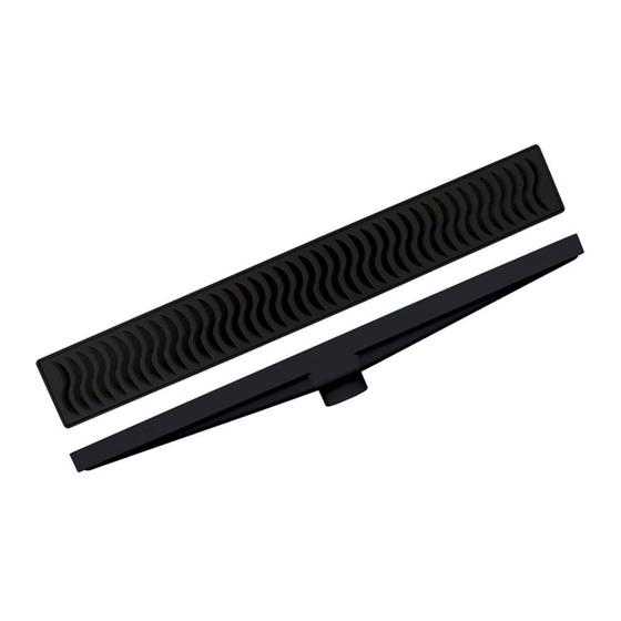 Imagem de Ralo linear seco plastilit com grelha 50cm preto