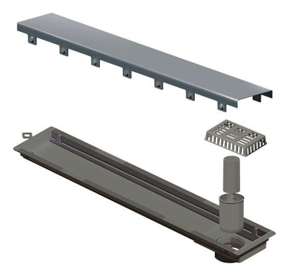 Imagem de Ralo Linear Tampa Inox Versatille Elleve 75cm - Ralo Linear