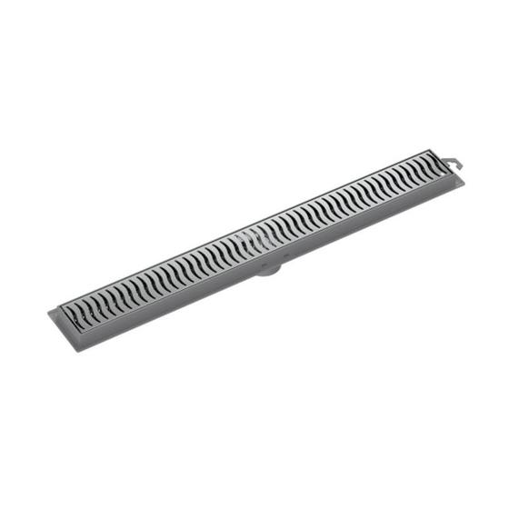 Imagem de Ralo Linear Tigre 50cm Flat Grelha Cinza