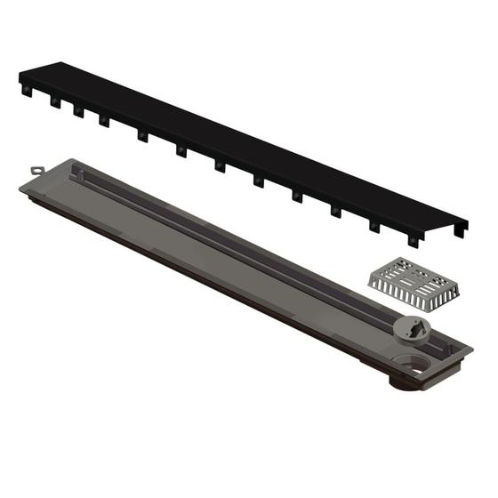 Imagem de Ralo Linear Versatile Tampa Black Matte 4260 Linear 75cm