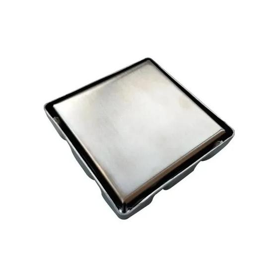 Imagem de Ralo Oculto Flux Hidro Duplo Inox 10x10 