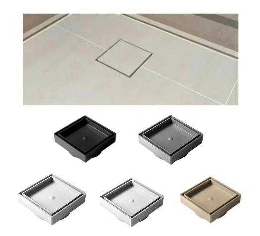 Ralo Oculto Invisível Quadrado 10X10 Cm Seca Piso E Porcelanato Várias Cores Menor preço em Ralo Oculto Invisível Quadrado 10X10 Cm Seca Piso E Porcelanato Várias Cores