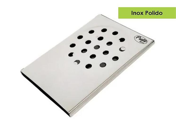 Imagem de Ralo Pratic Inteligente Para Box De Banheiro Inox 10x14cm