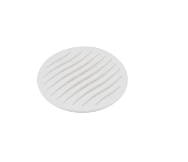 Imagem de Ralo Simples de Banheiro 15x15cm Branco Redondo Tigre