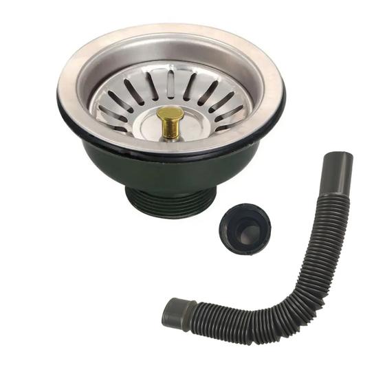 Ralo Valvula Dreno Filtro de Pia 10x10 Inox Sifao Tubo de Escoamento Cozinha Lavanderia Lavabo Casa - Compre Desejos Imagem de Ralo Valvula Dreno Filtro de Pia 10x10 Inox Sifao Tubo de Escoamento Cozinha Lavanderia Lavabo Casa