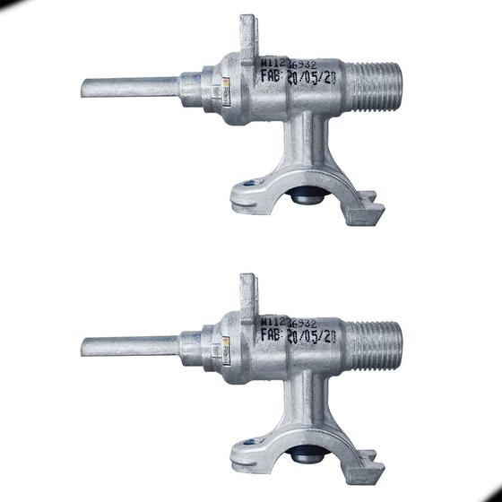 Ramal Cooktop BRASTEMP COM ROSCA original 2 peças Cooktop Magazine