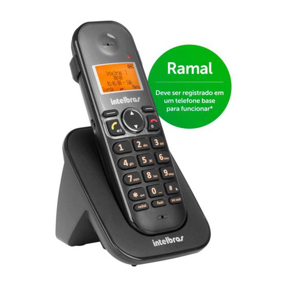 Ramal telefone s/ fio ts 5121 preto 4125121 Menor preço em Ramal telefone s/ fio ts 5121 preto 4125121