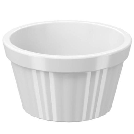 Imagem de Ramekin Branco Canelado 90ml Pote Bowl Pequeno 7,3cm Uno Coza em Polipropileno