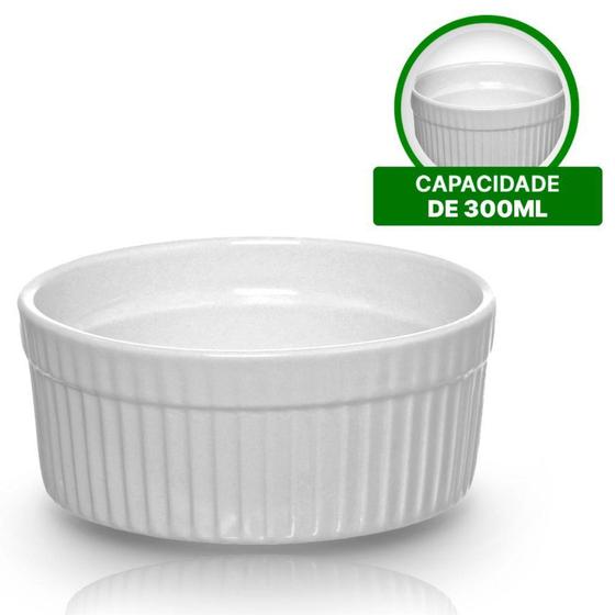 Imagem de Ramequim de Porcelana 300ml 11Cm Branco - HAUSKRAFT