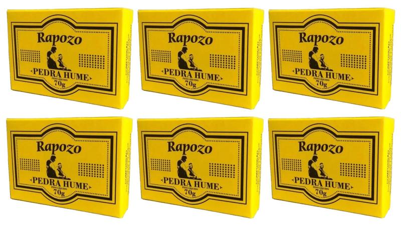 Imagem de Rapozo Pedra Hume Tablete 70g KIT C/6 UNIDADES