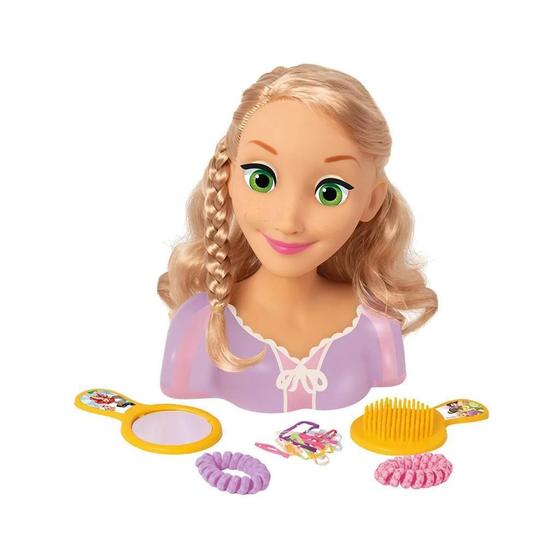 Imagem de Rapunzel Busto Styling Head Princesas Disney Com Acessórios