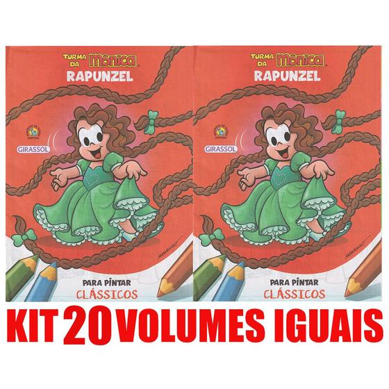 Imagem de Rapunzel Livro Para Pintar Kit 20 Vols. Lembrancinha