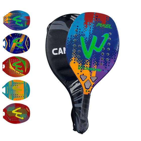 Imagem de Raquete Beach Tennis Camewin Original Carbono 50% Com Capa