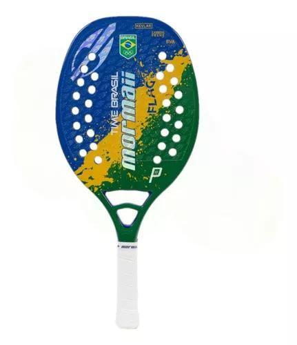 Imagem de Raquete Beach Tennis Mormaii Time Brasil Kevlar Carbono 3k