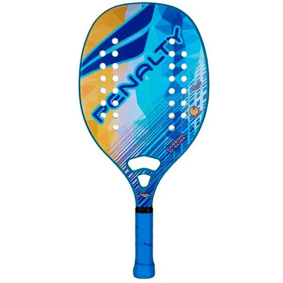 Imagem de Raquete Beach Tennis Penalty Carbon 3K Silver Azul e Marinho - Unissex