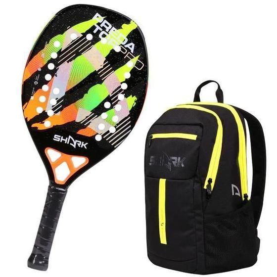 Imagem de Raquete Beach Tennis Shark Predator 22Mm 2025 + Mochila Pro