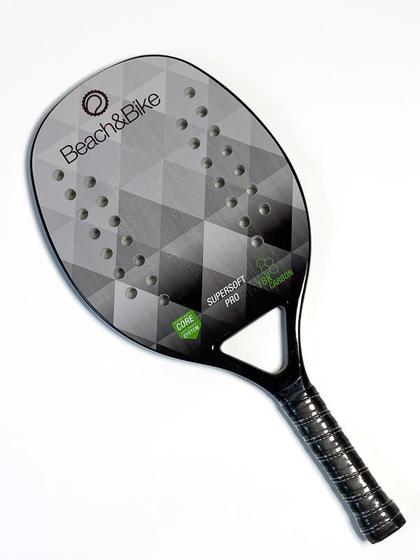 Raquete Beach Tennis Super Soft Pro Cinza Fibra Carbono 18k Menor preço em Raquete Beach Tennis Super Soft Pro Cinza Fibra Carbono 18k