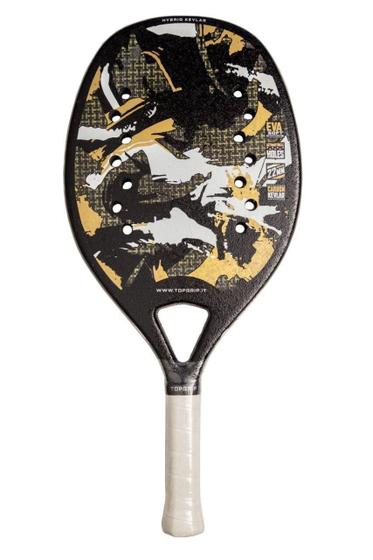 Imagem de Raquete Beach Tennis Top Grip Hybrid Kevlar Com Raqueteira