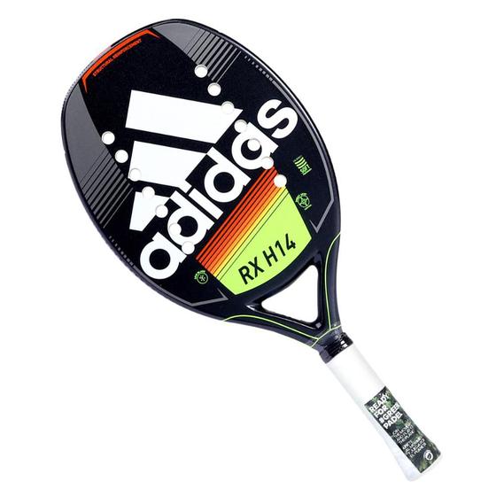 Imagem de Raquete de Beach Tennis Adidas RX H14 Preta e Branca