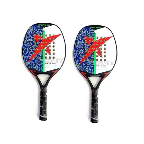 Imagem de Raquete de Beach Tennis DROP SHOT Bali BLACK 2022 X2