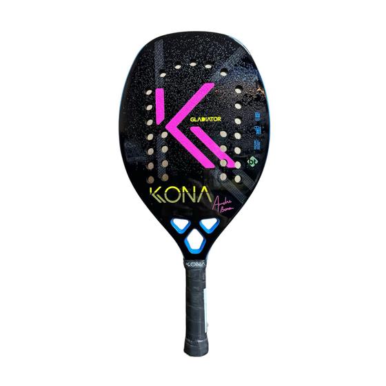 Imagem de Raquete de Beach Tennis Kona Gladiator André Baran 2024 Carbono 3K com Tratamento