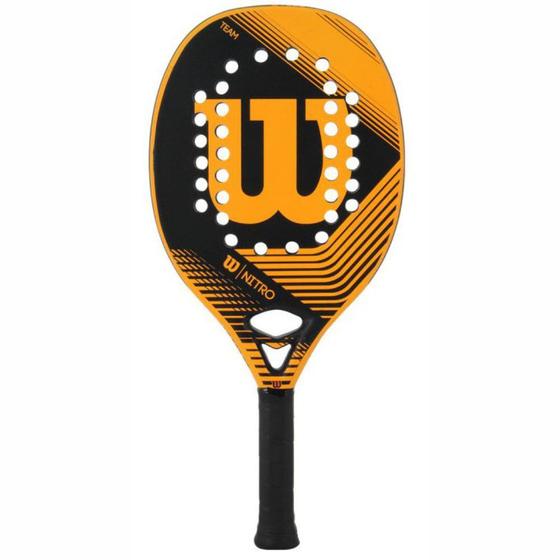 Imagem de Raquete De Beach Tennis Wilson Modelo Nitro Carbono e Fibra Jogos Treinos Performance