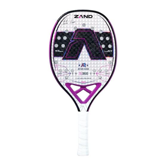 Imagem de Raquete de Beach Tennis Zand Z Bruxo White Special Edition