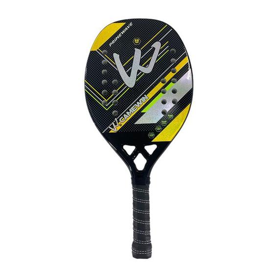 Imagem de Raquete de Padel em Fibra de Carbono 3K 4009 amarelo