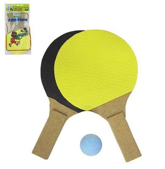 Imagem de Raquete de ping pong com 2 pecas + bolinha - MCC BRINK