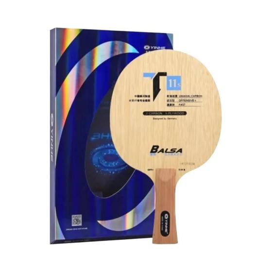 Imagem de Raquete de Ping Pong Yinhe T11S - Super Leve (72g) - 5 Madeiras + 2 Carbono