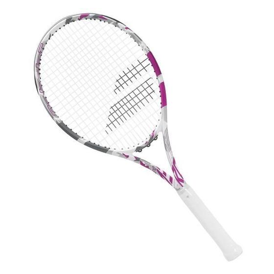 Imagem de Raquete De Tênis Babolat Evo Aero 275G Branca E Rosa L3