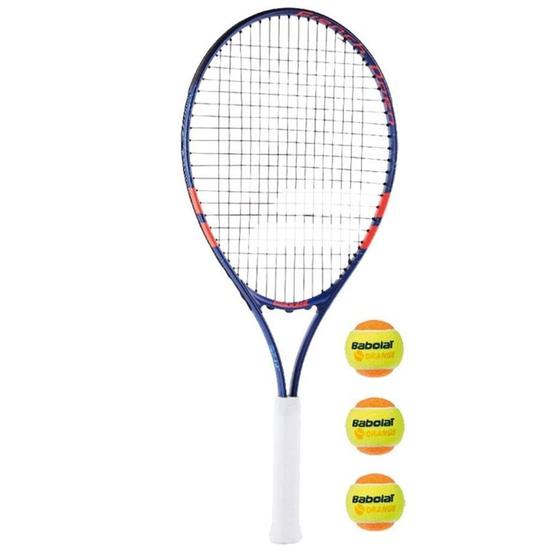 Imagem de Raquete de Tênis Babolat  Kit JR 25 + 3 Bolas Babolat Stage 2